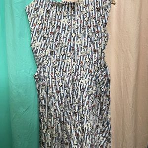 Vintage Style Dress - Animal print